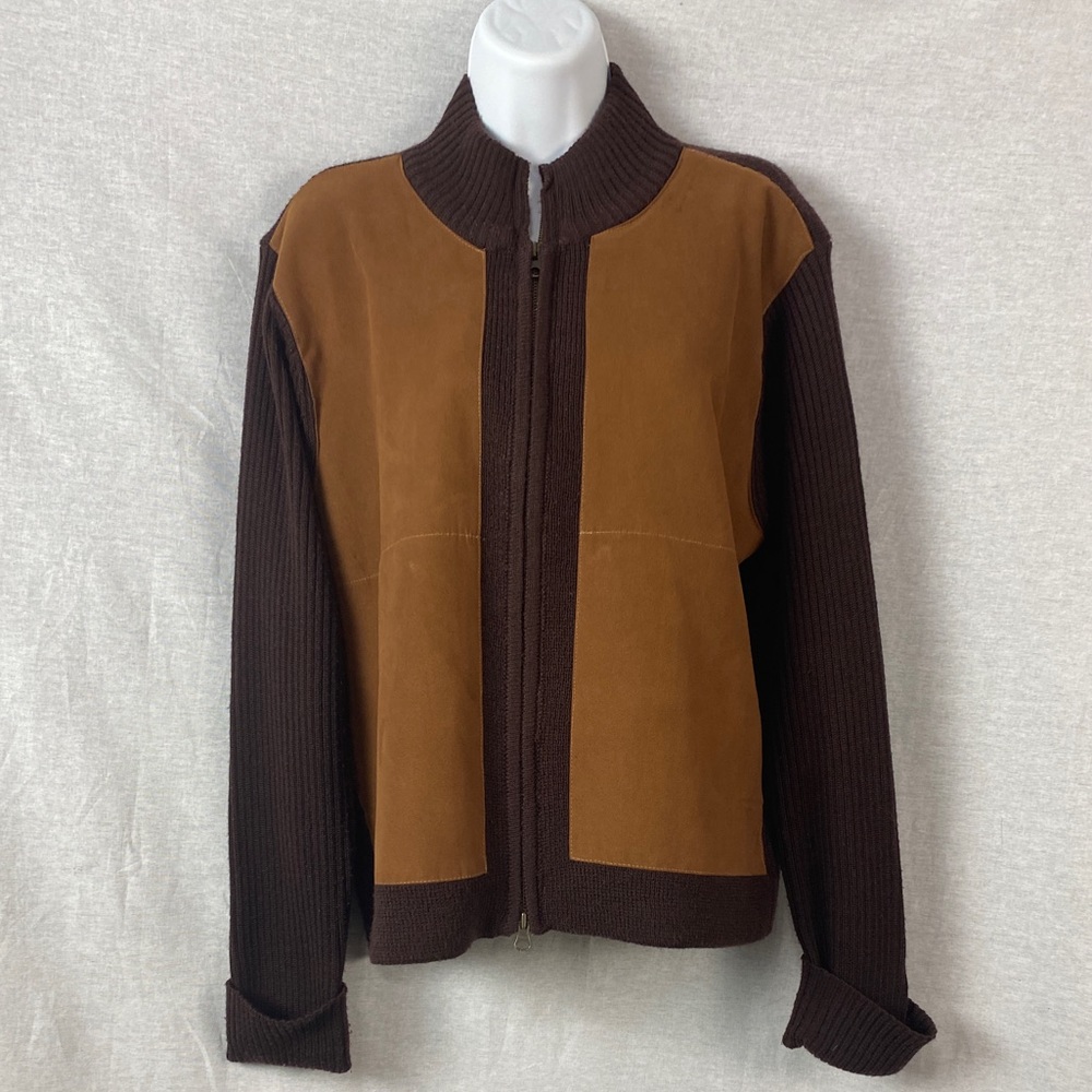 Jaclyn Smith zip up cardigan